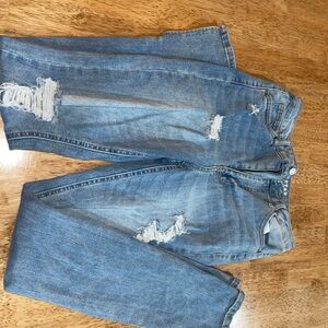 Vanilla Star Light Blue Skinny Kick Flare Jeans